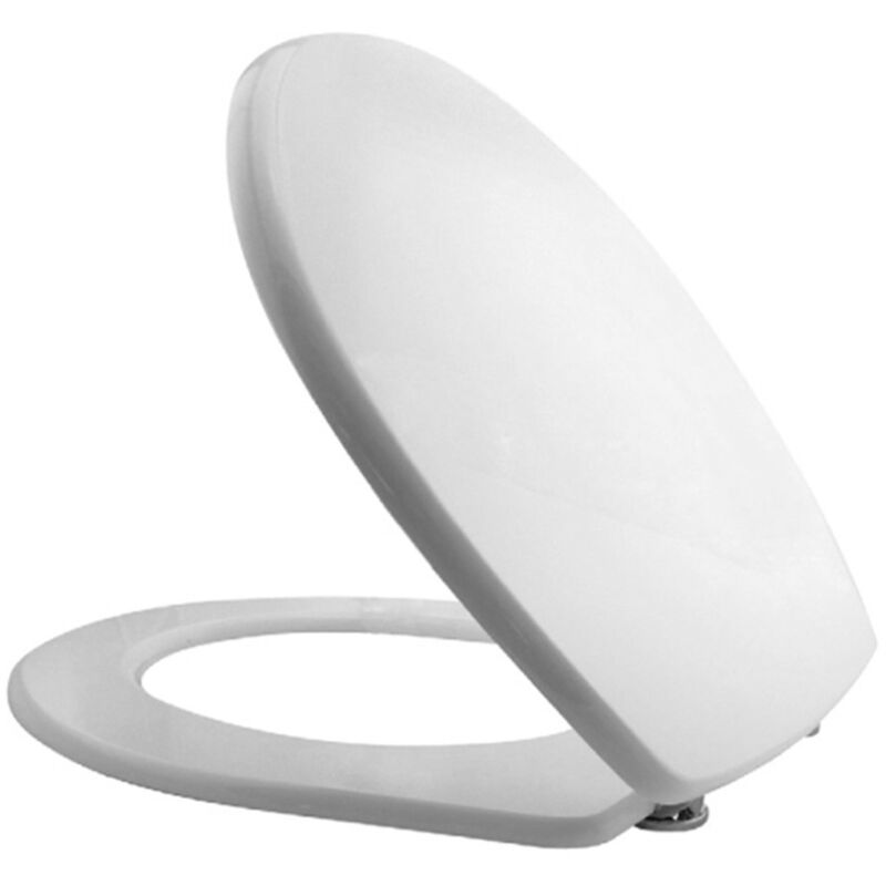 foto del prodotto copriwater colibri 2 bianco pozzi ginori in legno rivestito con cerniere