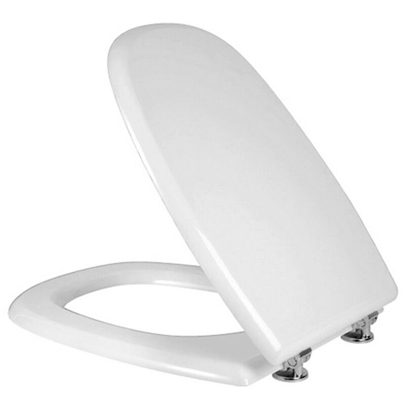 foto del prodotto copriwater compatibile per tesi ideal standard bianco con cerniere regolabili