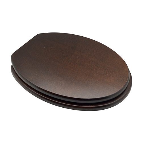 foto del prodotto copriwater compatibile per wc globo vaso lei noce scuro forma 1