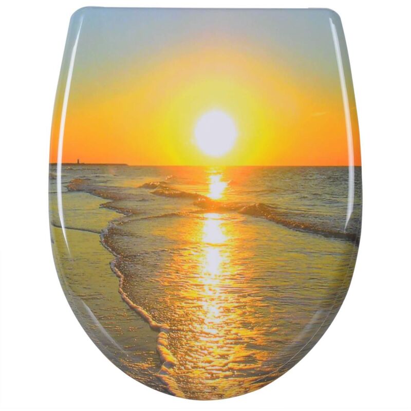 foto del prodotto copriwater con abbassamento automatico in termoindurente sunrise 190000729