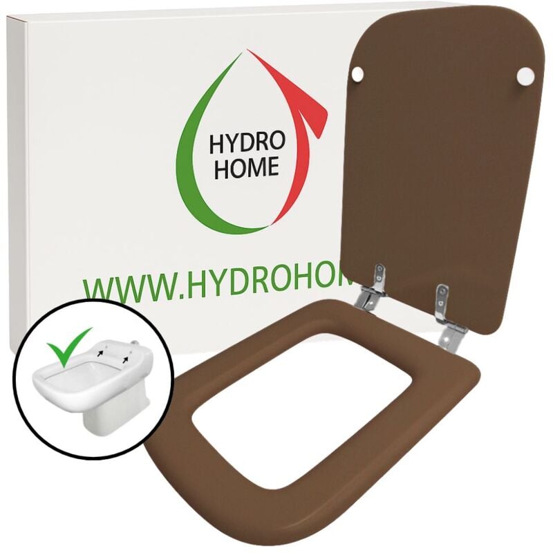 foto del prodotto copriwater conca ideal standard legno rivestito resina poliestere come originale noce