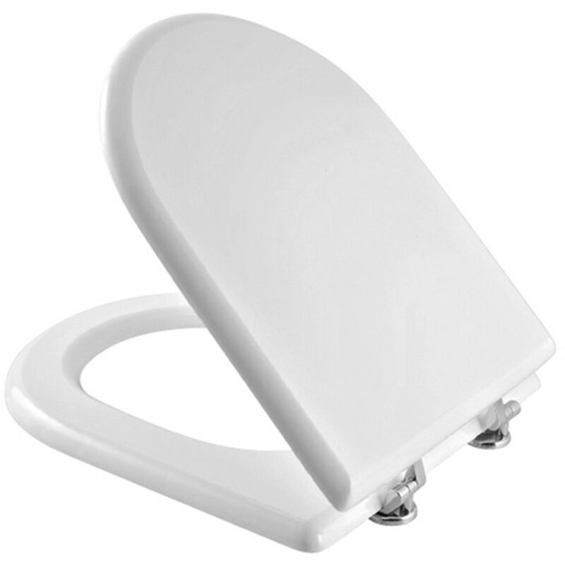 foto del prodotto copriwater dedicato per serie esedra ideal standard in legno bianco con cerniere