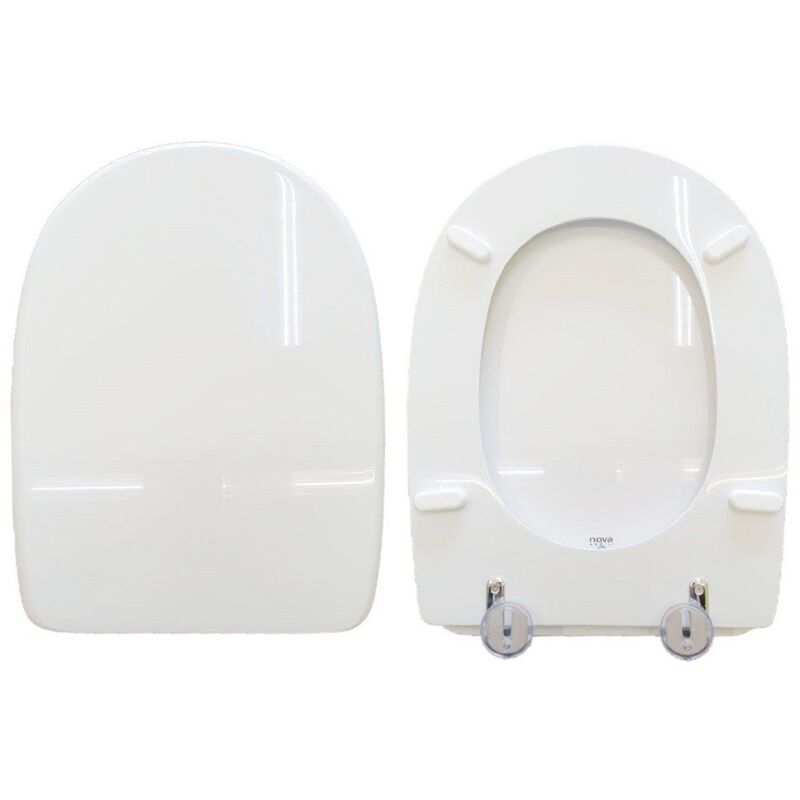 foto del prodotto copriwater dino sospeso laufen legno rivestito in resina poliestere bianco