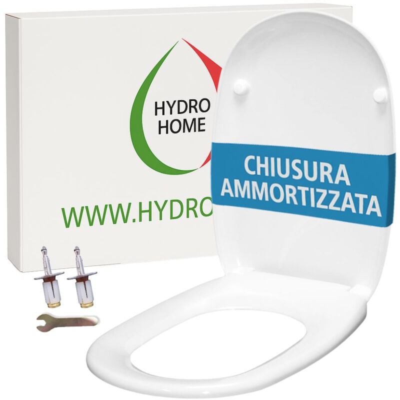 foto del prodotto copriwater easy pozzi ginori soft close e sgancio rapido termoindurente bianco come originale
