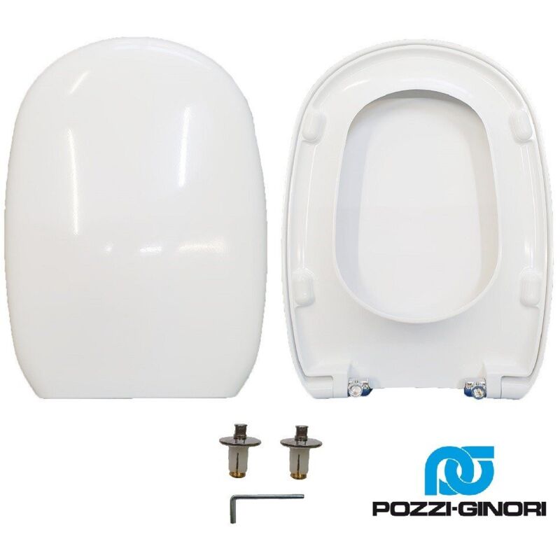 foto del prodotto copriwater easy pozzi ginori termoindurente bianco soft close originale