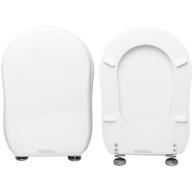 foto del prodotto copriwater efi flaminia legno rivestito in resina poliestere bianco come originale