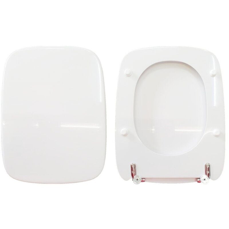 foto del prodotto copriwater esedra catalano legno rivestito in resina poliestere bianco come originale
