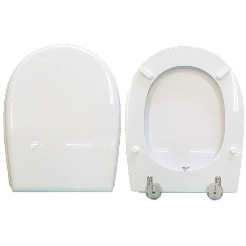 foto del prodotto copriwater grace globo legno rivestito in resina poliestere bianco