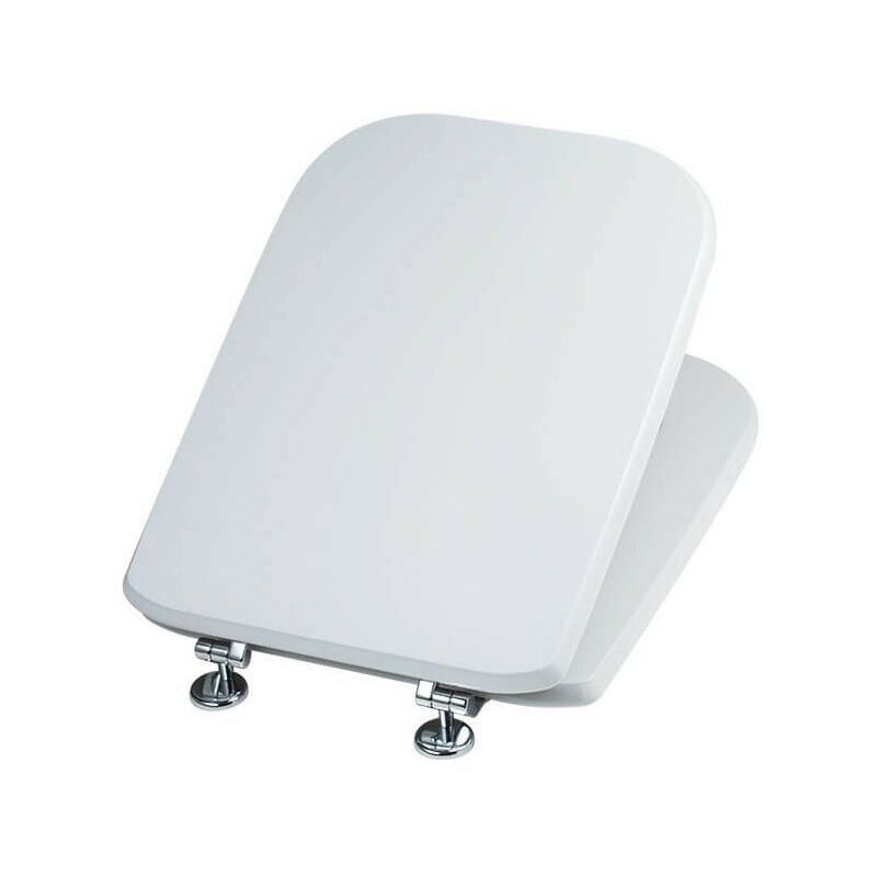 foto del prodotto copriwater laccato in mdf modello conca 35 x 6 x 45.5 cm bianco