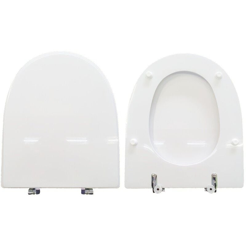 foto del prodotto copriwater lara hatria legno rivestito in resina poliestere bianco