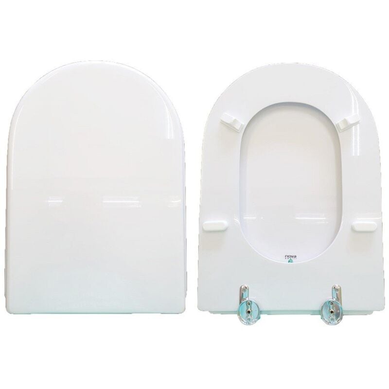 foto del prodotto copriwater onda hidra legno rivestito in resina poliestere bianco