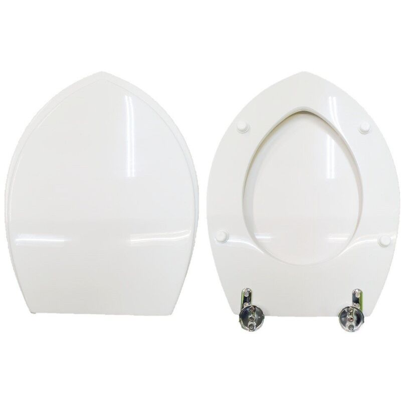 foto del prodotto copriwater ondine ideal standard legno rivestito in resina poliestere bianco