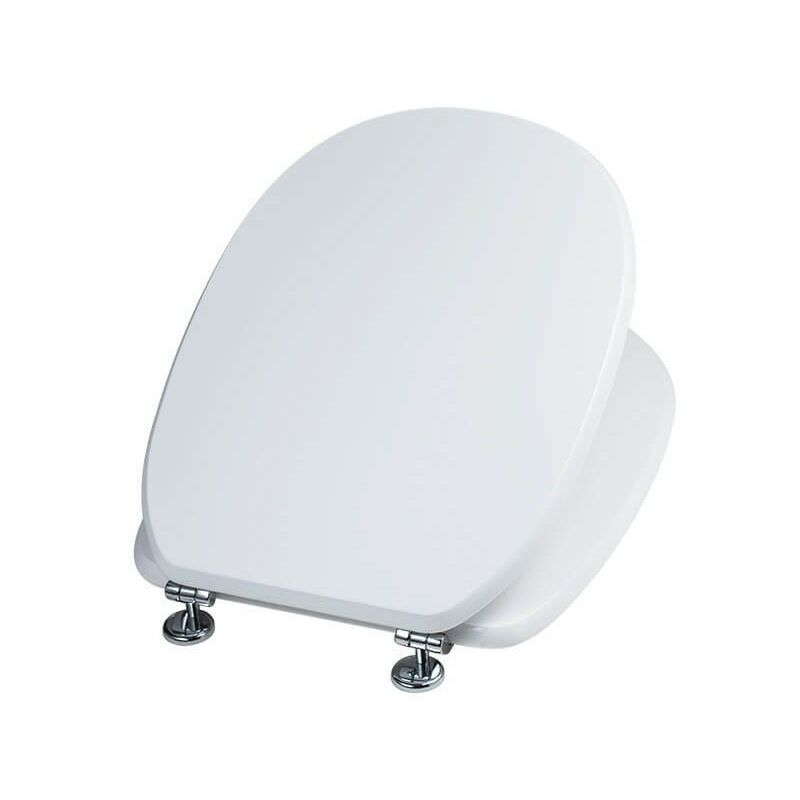 foto del prodotto copriwater per disabili laccato in mdf antibatterico 37.3 x 6 x 46 cm bianco