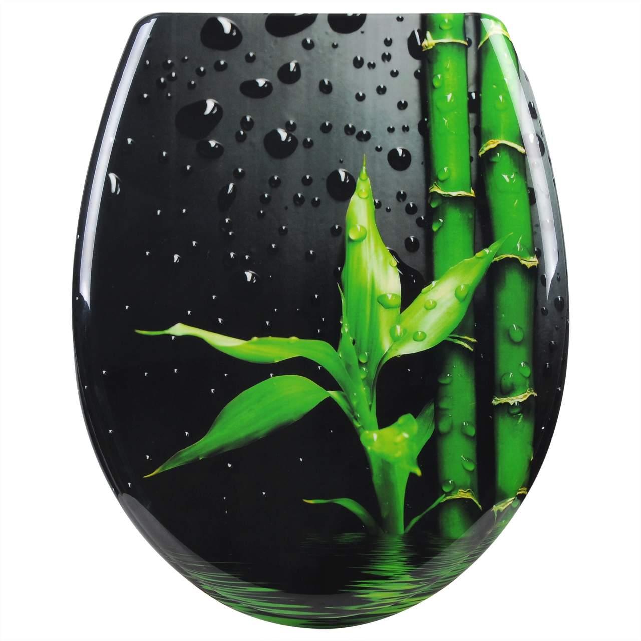 foto del prodotto copriwater sedile wc premium, copriwater incernierato regolabile con chiusura ammortizzata per bagno di famiglia in bamb 19 0000735