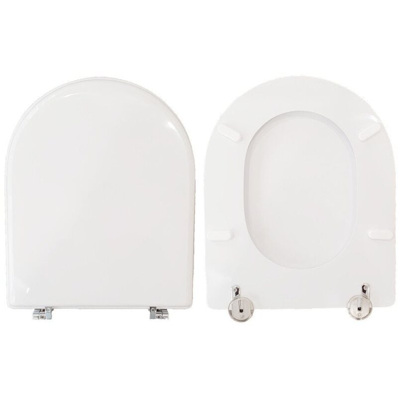 foto del prodotto copriwater sfera 52 54 catalano legno rivestito in resina poliestere bianco