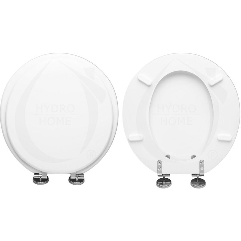 foto del prodotto copriwater small ideal standard legno rivestito in resina poliestere bianco