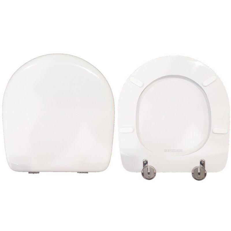 foto del prodotto copriwater smarty hidra legno rivestito in resina poliestere bianco