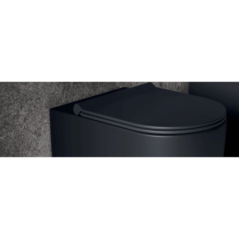 foto del prodotto copriwater soft-close alice ceramica form nero opaco