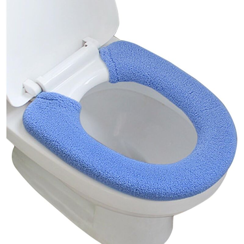 foto del prodotto copriwater spesso e lavabile blu 