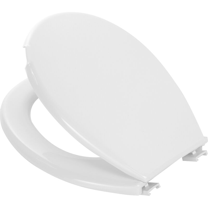 foto del prodotto copriwater tavoletta sedile wc bagno in polipropilene bianco 45x38cm easy