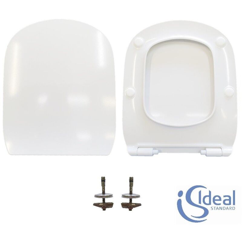 foto del prodotto copriwater tesi slim ideal standard termoindurente bianco soft close originale
