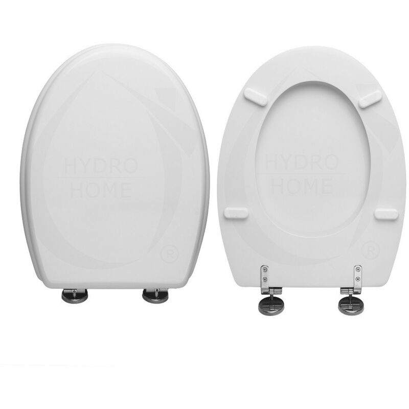 foto del prodotto copriwater tonda ideal standard legno rivestito in resina poliestere bianco bianco i.s.