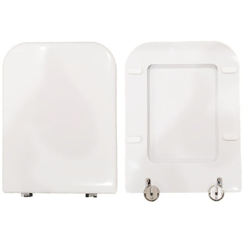 foto del prodotto copriwater traccia g.s.i. legno rivestito in resina poliestere bianco