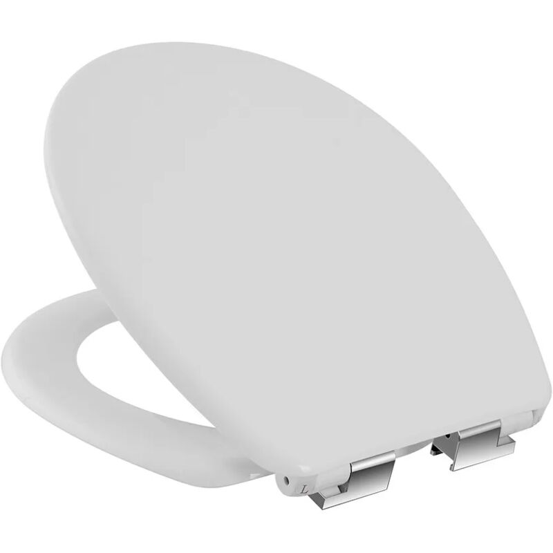 foto del prodotto copriwater universale bianco chiusura rallentata soft close in plastica