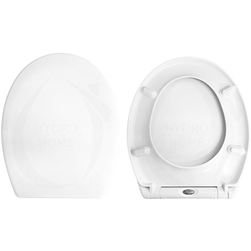 foto del prodotto copriwater universale ovale soft close e sgancio rapido termoindurente bianco