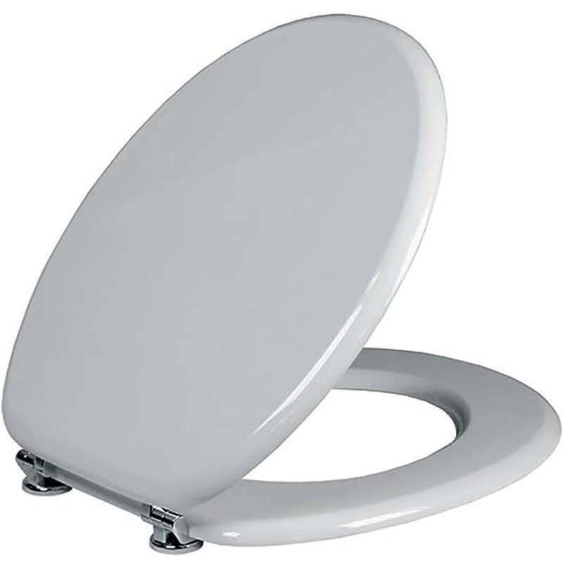foto del prodotto copriwater universale sedile wc tavoletta wc bagno in masonite vari colori 4f, blu