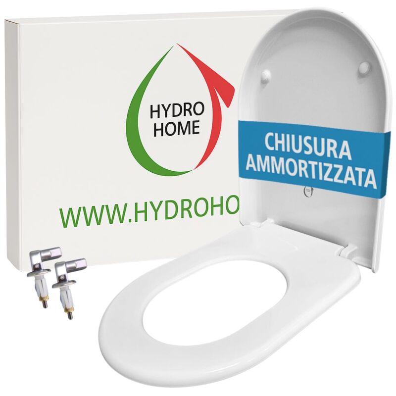 foto del prodotto copriwater ydra pozzi ginori soft close termoindurente bianco come originale