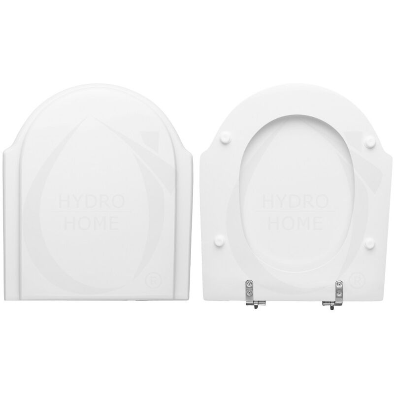 foto del prodotto copriwater zagara dolomite legno rivestito in resina poliestere bianco come originale
