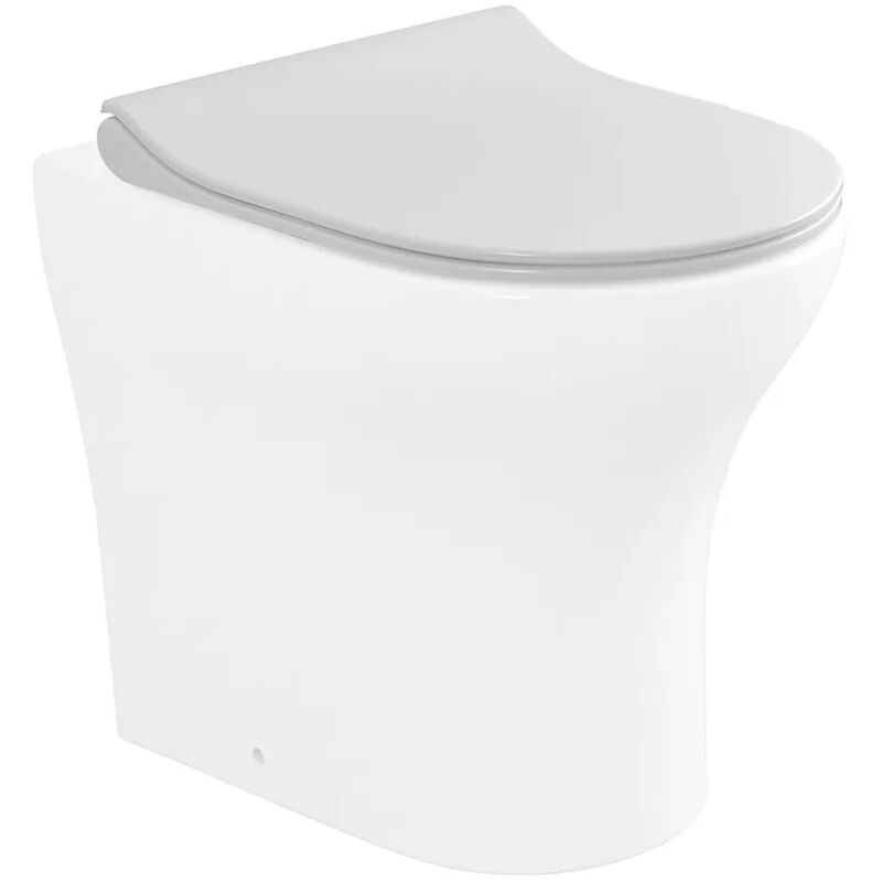 foto del prodotto copriwc originale serie itaca bianco lucido con chiusura soft close