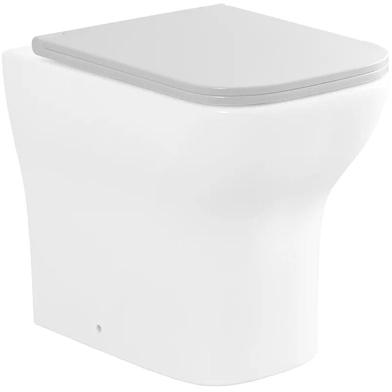 foto del prodotto copriwc originale serie plana bianco lucido con chiusura soft close