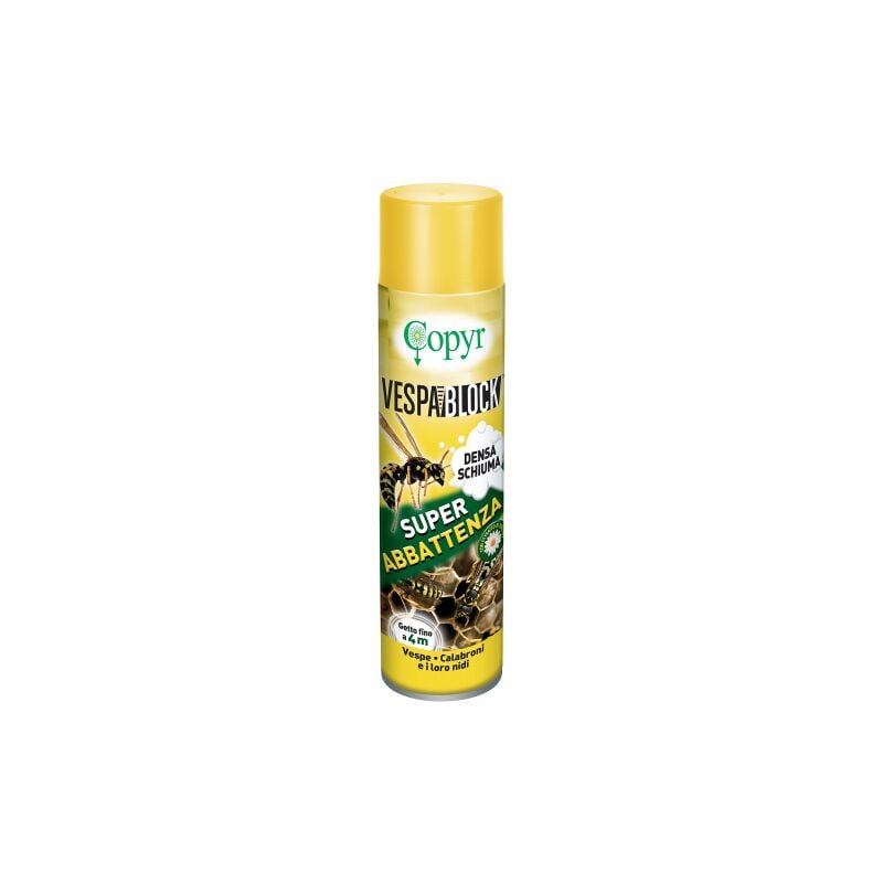 foto del prodotto copyr vespablock insetticida aerosol schiumogeno gittata 4 m calabroni vespe 750 ml