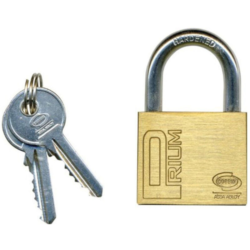 immagine 0 del prodotto corbin lucchetto catenaccio in ottone ad arco lungo b d 30 40 50 mm con 2 chiavi 50 mm 