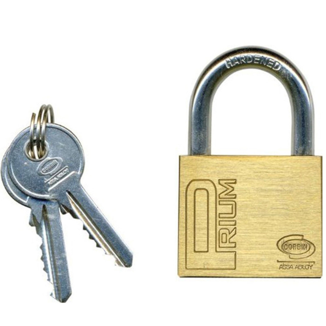 foto del prodotto corbin lucchetto ottone ad arco standard b d mm 20 25 30 40 50 60 70 25 mm 