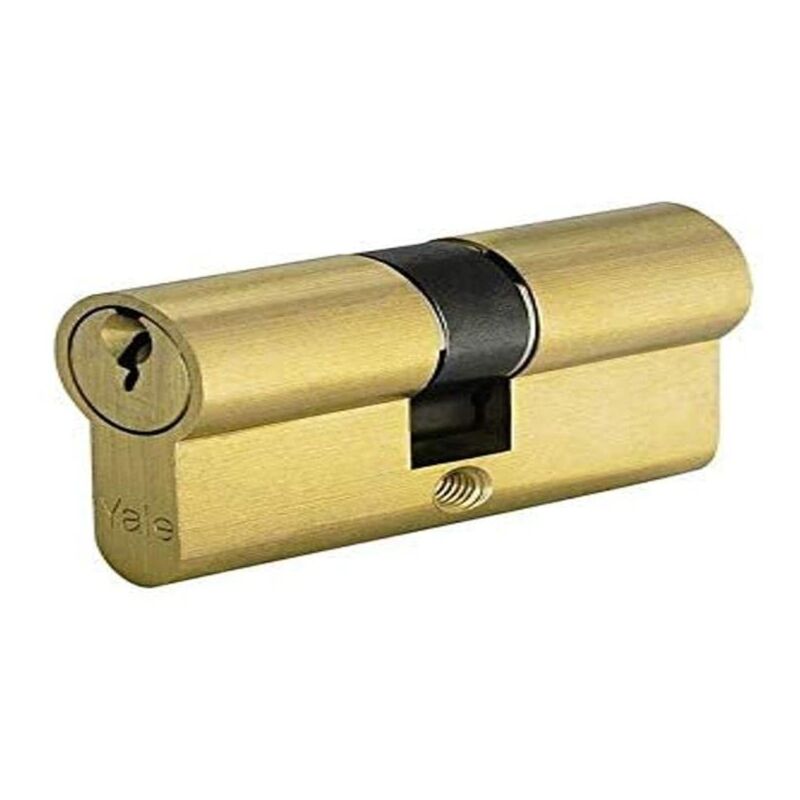 foto del prodotto corbin yale cilindro europeo di sicurezza per serratura serie 210 y210kd2731d1000, ottone, lungh. 27 31 mm, 3 chiavi, duplica chiave protetta,