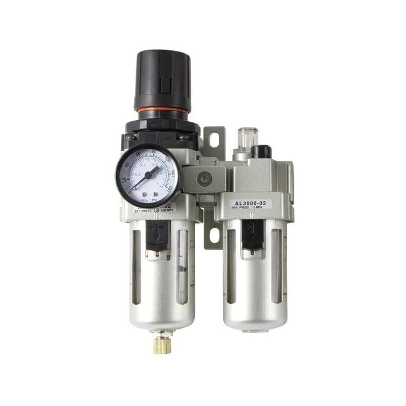 foto del prodotto corcos filtro regolatore modulare con lubrificatore art438 per compressore aria