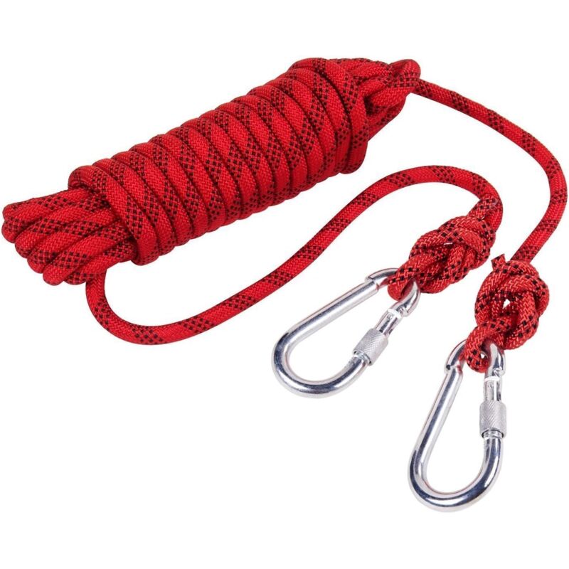 foto del prodotto corda ausiliaria per discesa in corda doppia in poliestere nylon, carico 900 kg, per soccorso alpino, 10 m