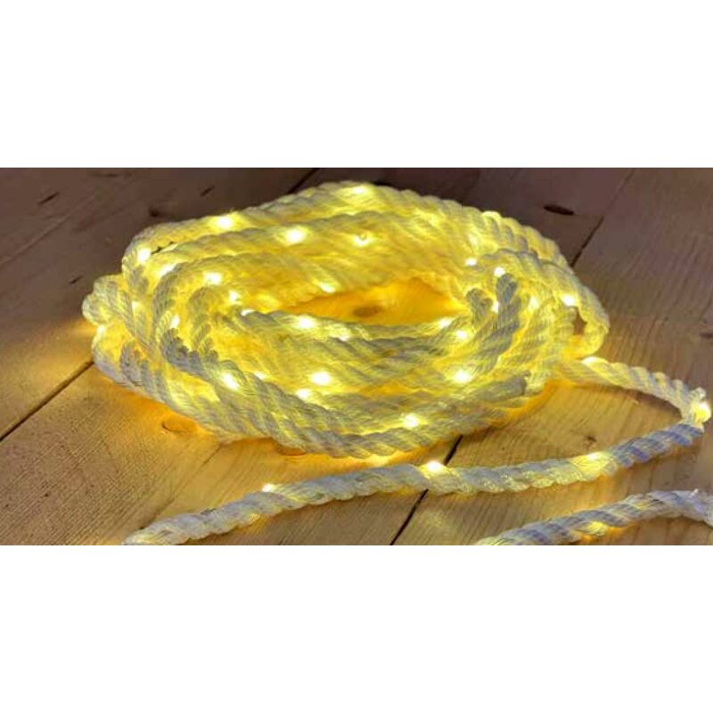 foto del prodotto corda bianca con maxi gocce giocoplast led bianco caldo 5 metri 14523332