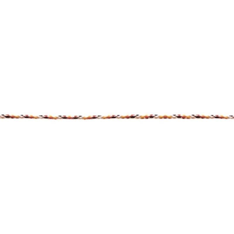 foto del prodotto corda cordino in plp nero rpsso giallo diametro 3 mm metri 10 masidef