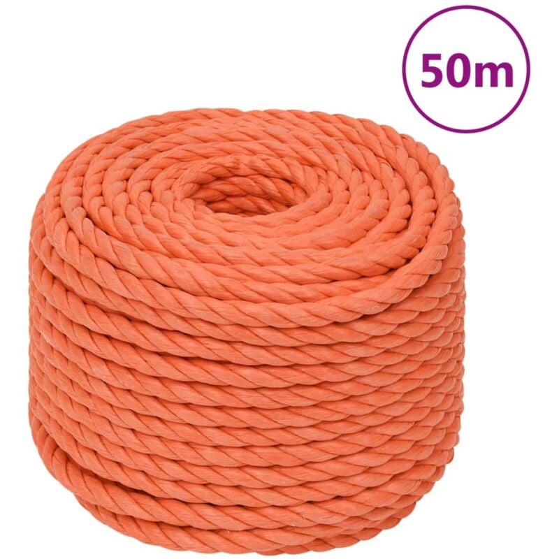 foto del prodotto corda da lavoro arancione 20 mm 50 m in polipropilene vidaxl
