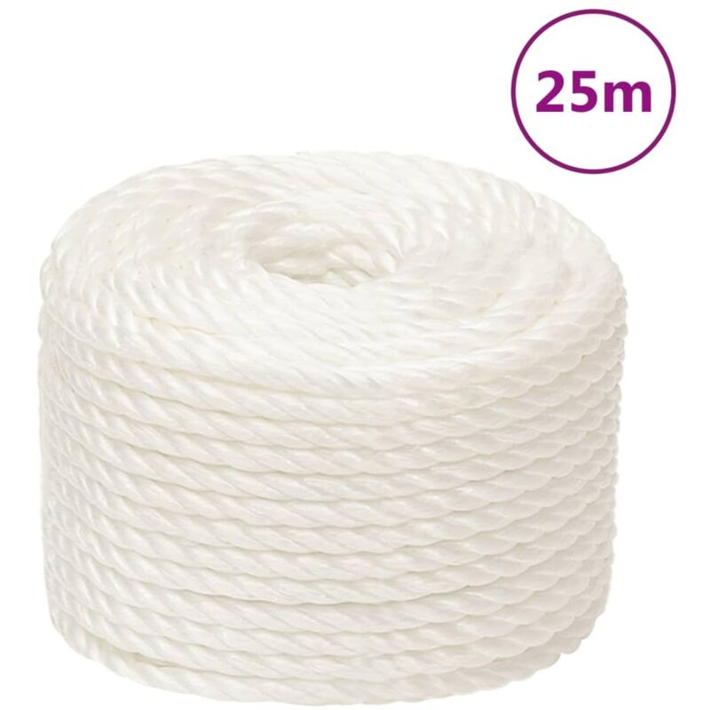 foto del prodotto corda da lavoro bianca 16 mm 25 m in polipropilene vidaxl