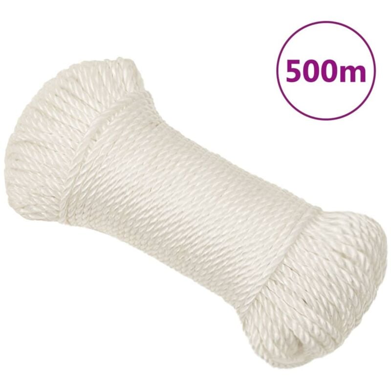 foto del prodotto corda da lavoro bianca 8 mm 500 m in polipropilene vidaxl