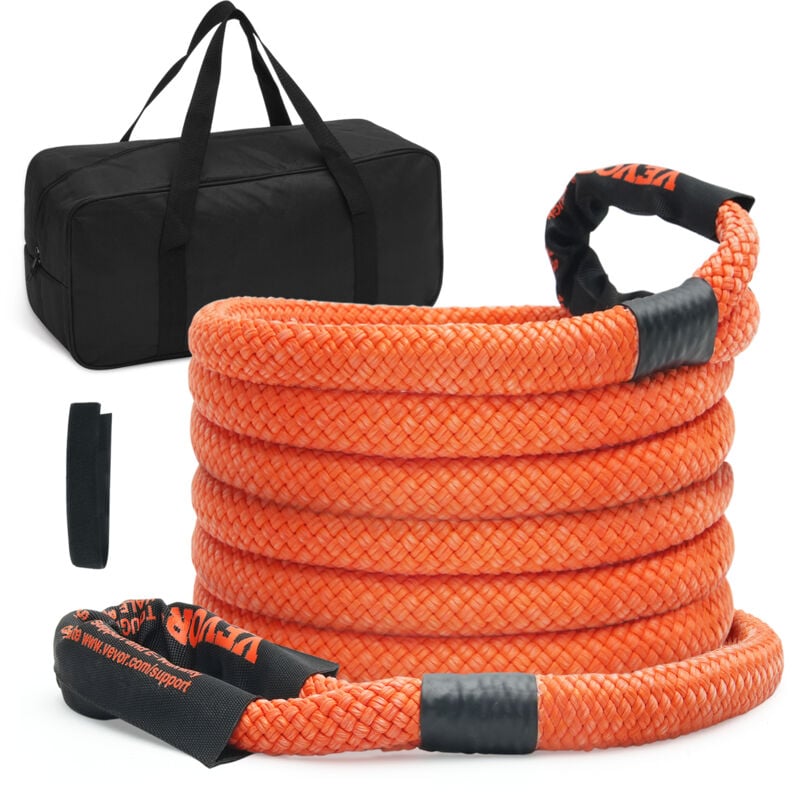 foto del prodotto corda da traino per recupero cinetico, cinghia da strappo fuoristrada per carichi pesanti fuoristrada, 22,225 mm x 6,1 m, 13871 kg, nylon, cinghia