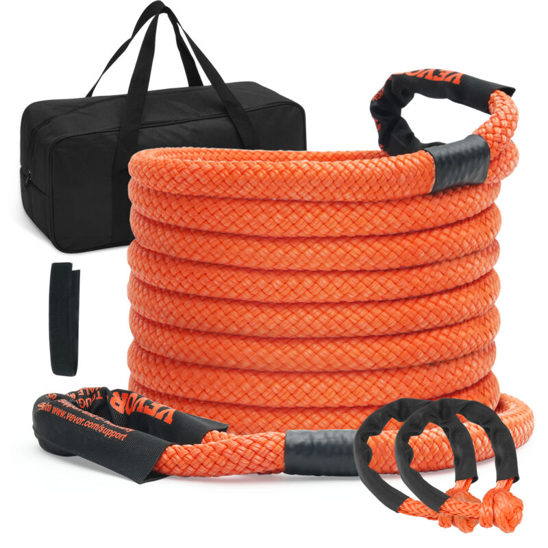 foto del prodotto corda da traino per recupero cinetico, cinghia da strappo fuoristrada per carichi pesanti fuoristrada, 22,225 mm x 9,1 m, 13871 kg, nylon, cinghia