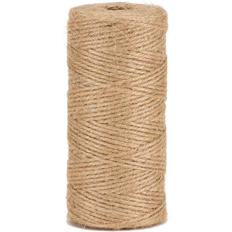 foto del prodotto corda di iuta naturale 2mm 100m per giardinaggio, bricolage, attivit manuali