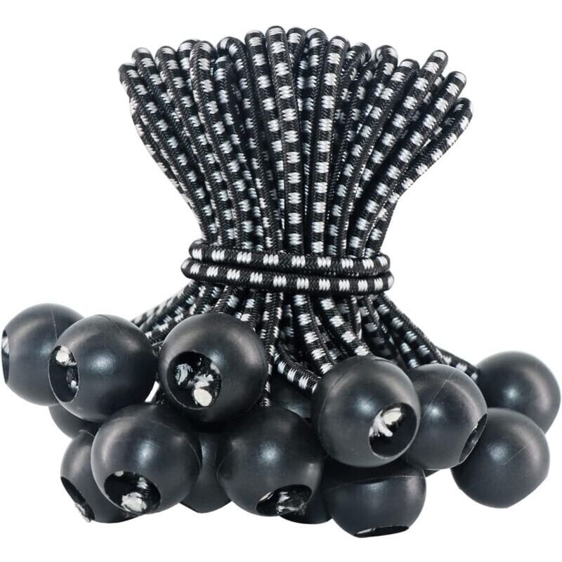 foto del prodotto corda elastica 50 pezzi, corda elastica per telone 10 cm, corda elastica, corda elastica, corda elastica in gomma, corde elastiche con palline per