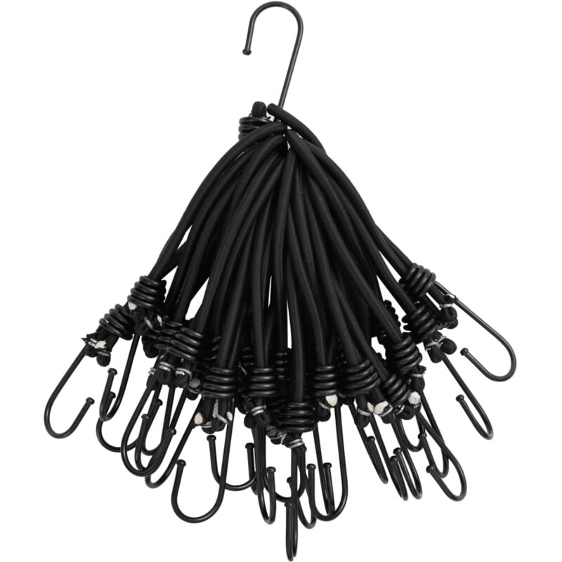 foto del prodotto corda elastica con ganci 25 pz 17 cm vidaxl